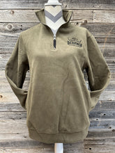 Load image into Gallery viewer, Ladies 1/4 Zip Pullover Sweatshirt w/ Black Logo and Pockets
