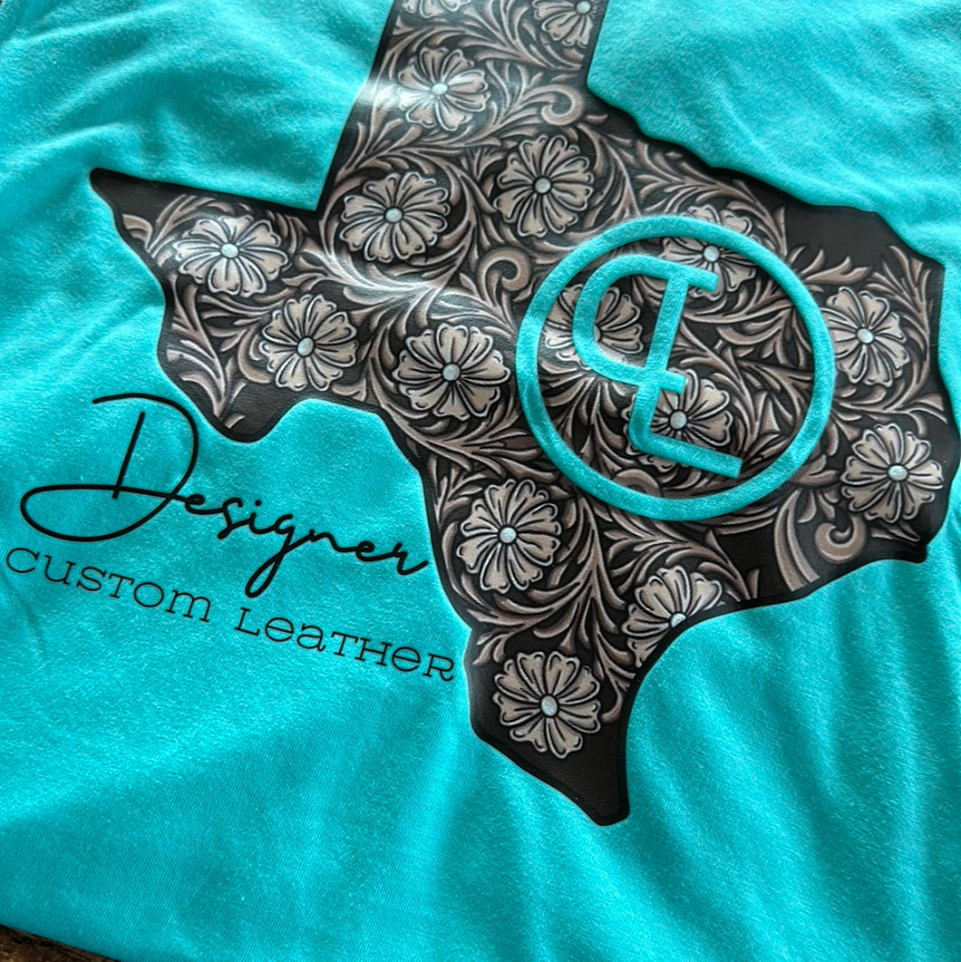 Turquoise Texas Logo T-Shirt
