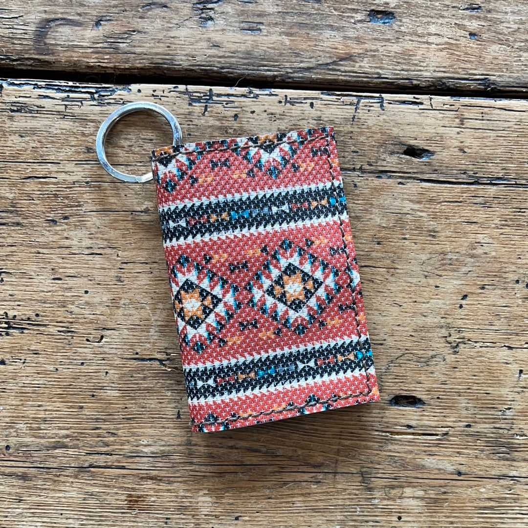 Azect hand embroidered card holder