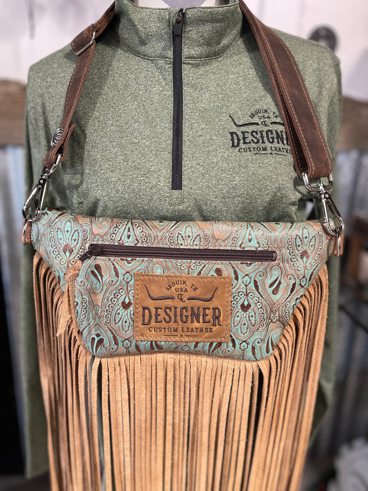 Turquoise Paisley Sidesaddle