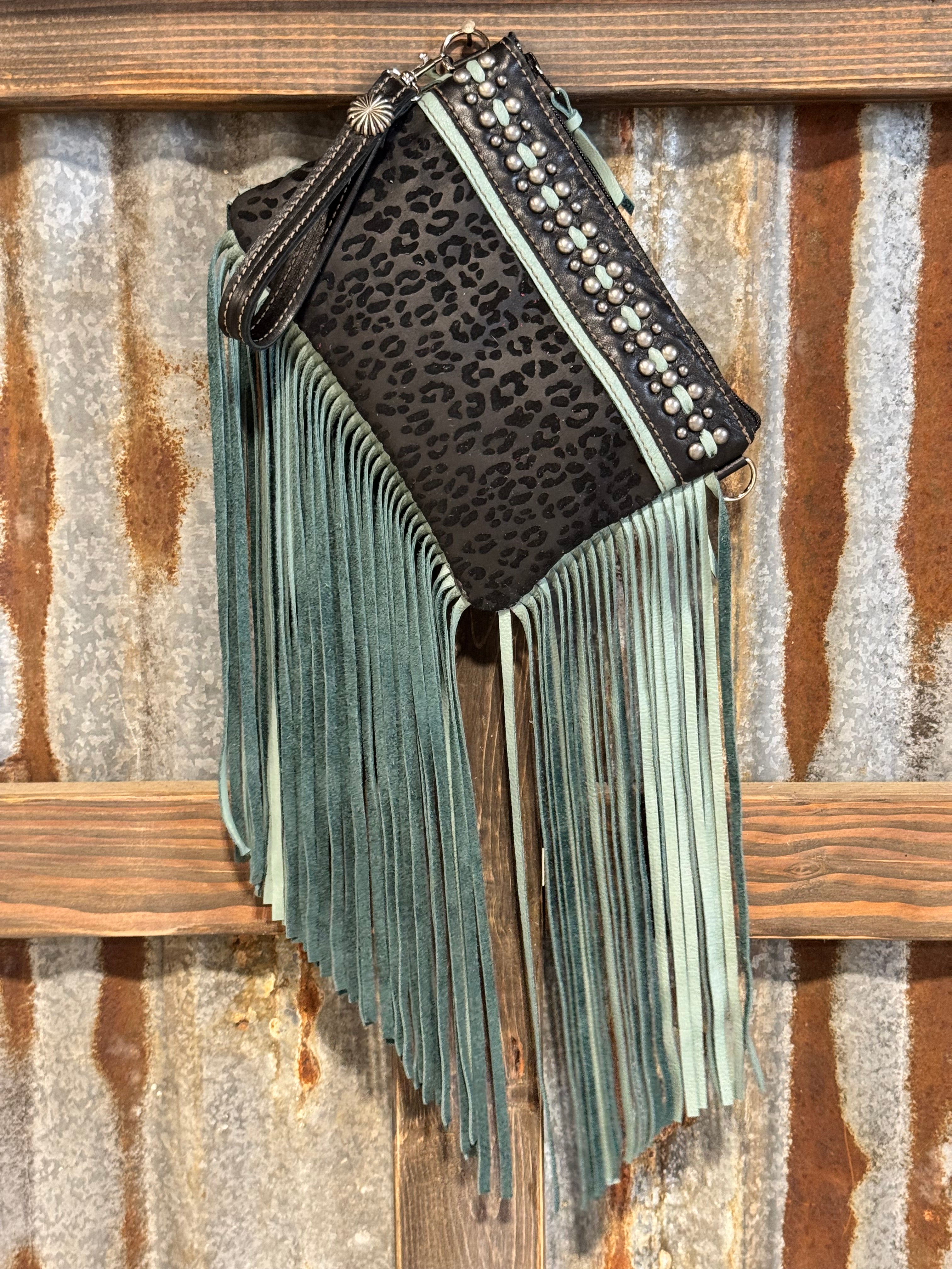 Mother Bucker Blk/Mint w/Fringe