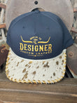 Navy with Gold Acid Wash Hat