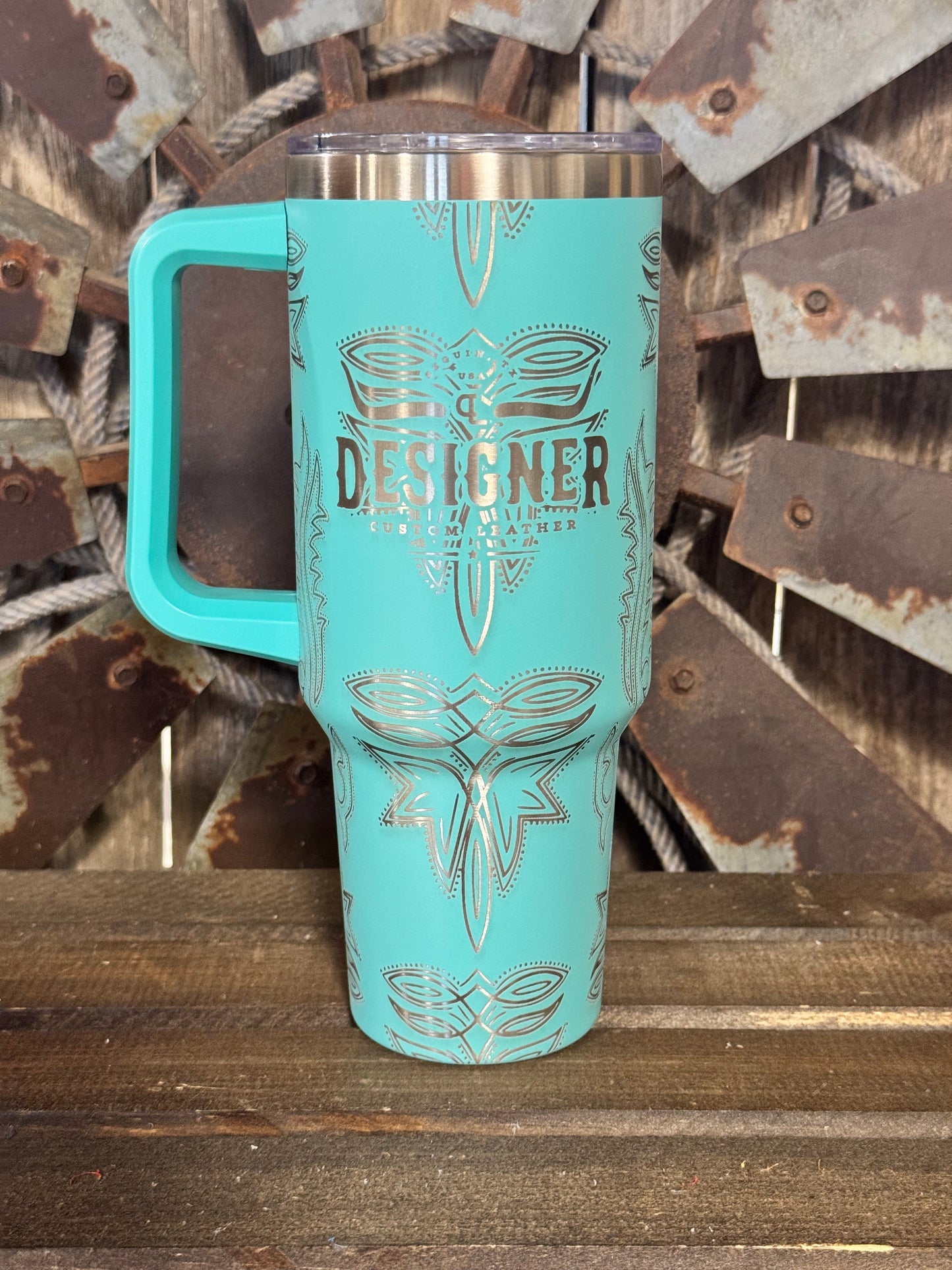 40 oz Tumbler Turquoise