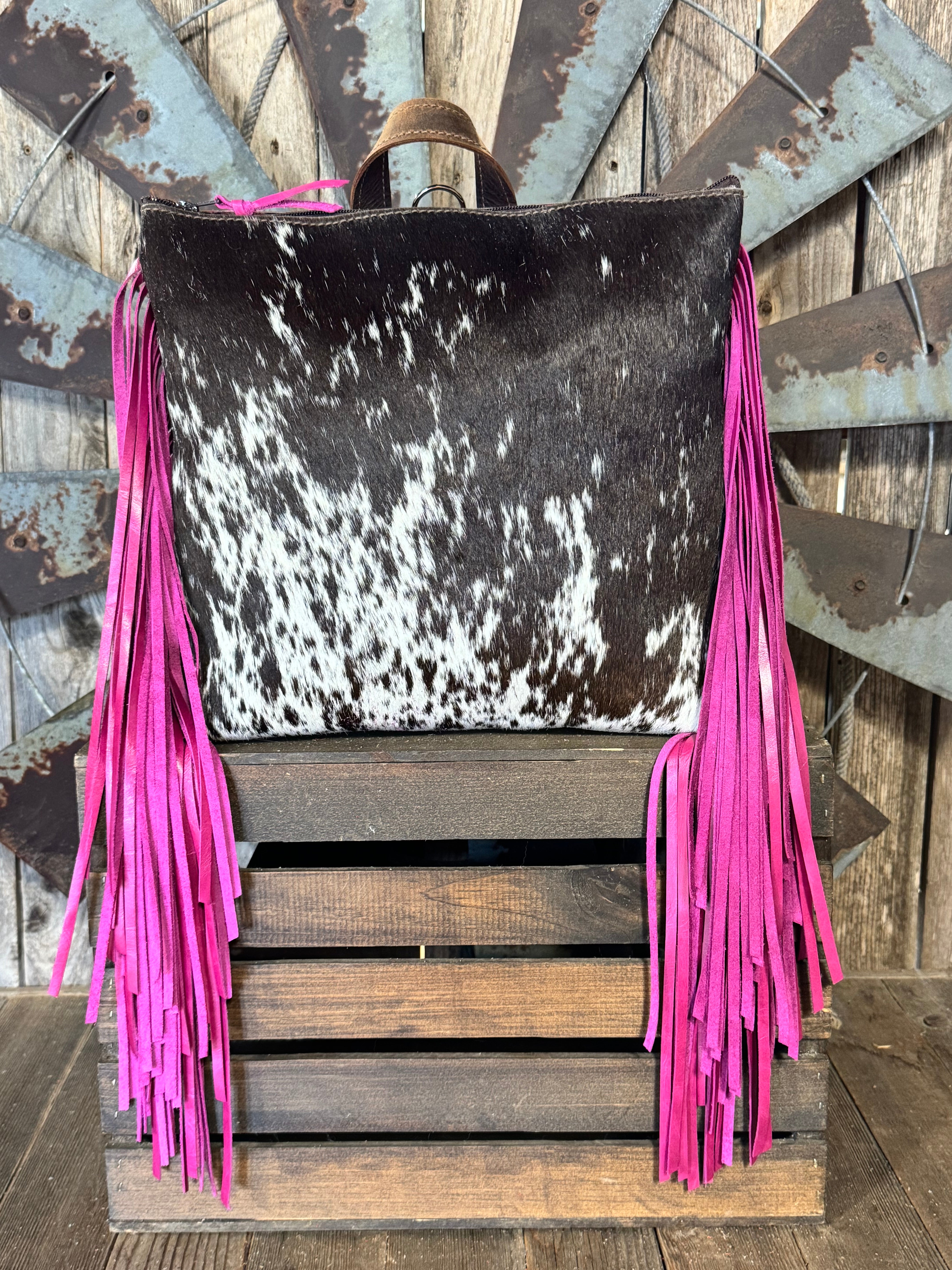 Small Purse Pack Pink Fringe