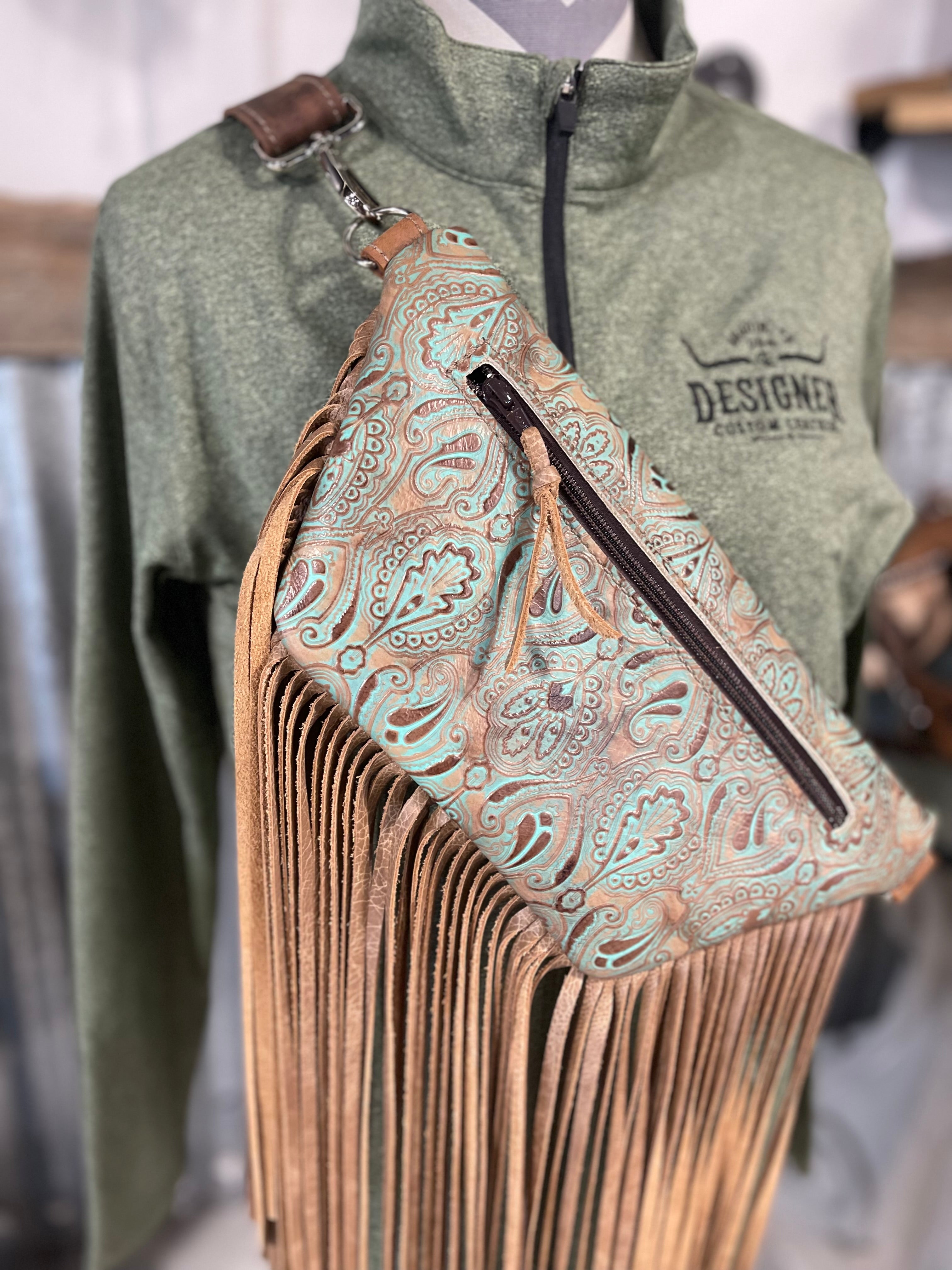 Turquoise Paisley Sidesaddle