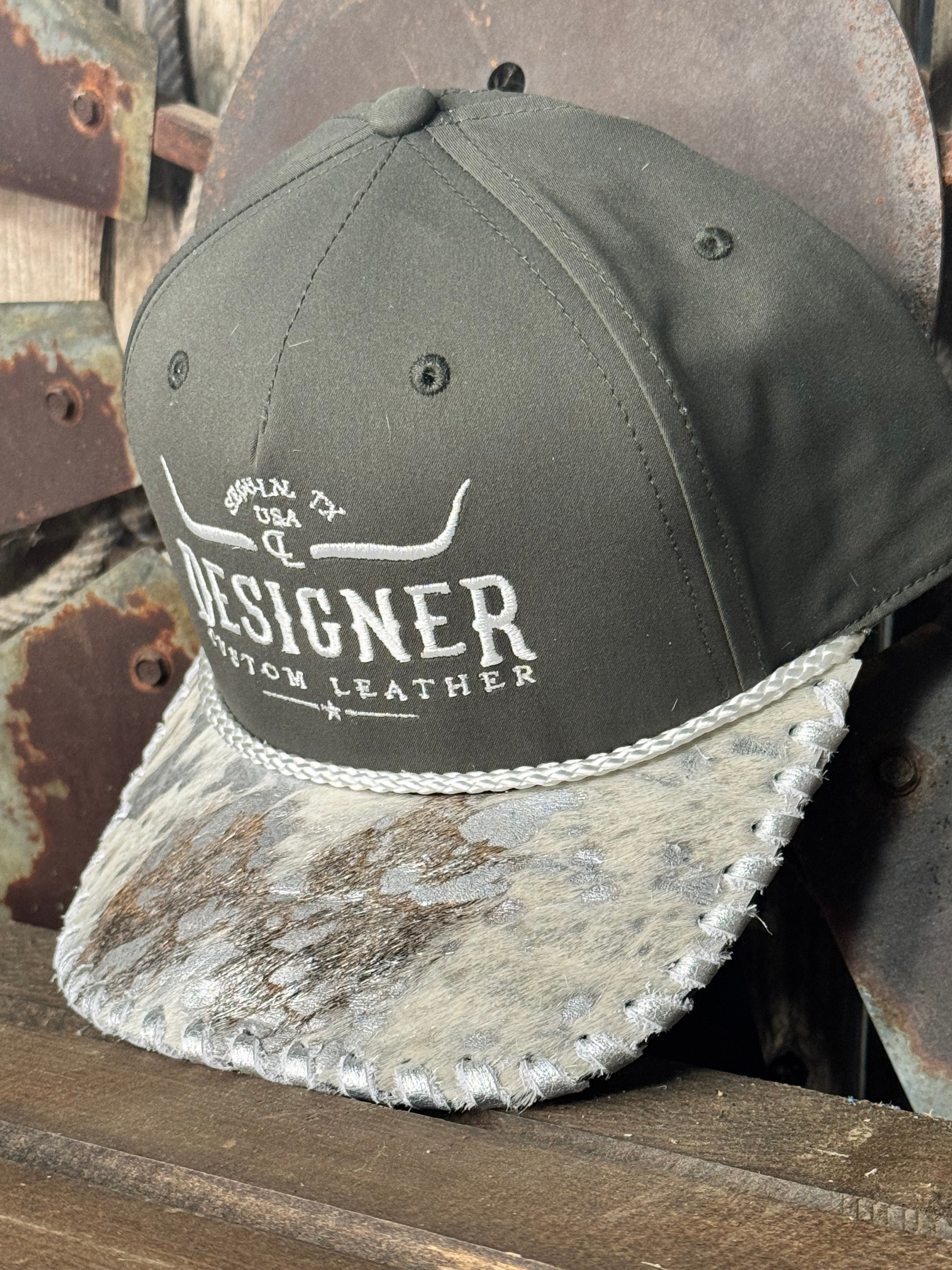 Olive with Silver Acid Wash Hat