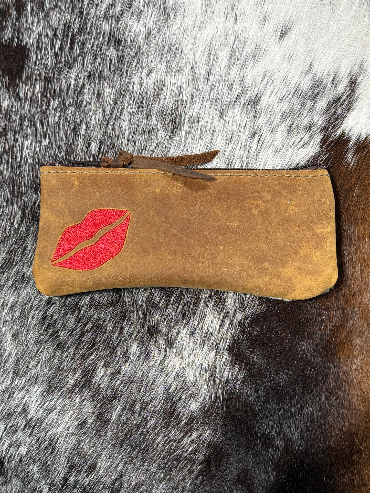 Red Lip Cosmetic Bag