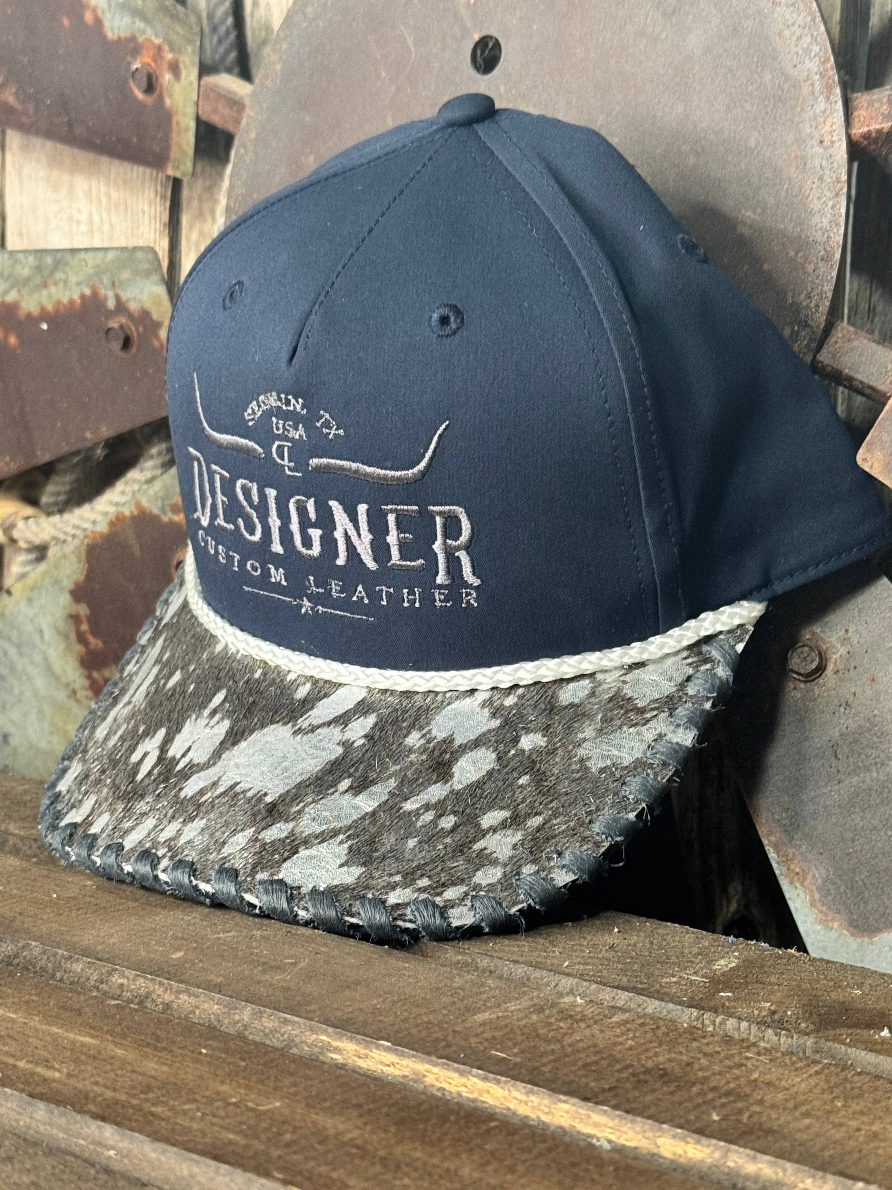 Navy with Silver Acid Wash Hat