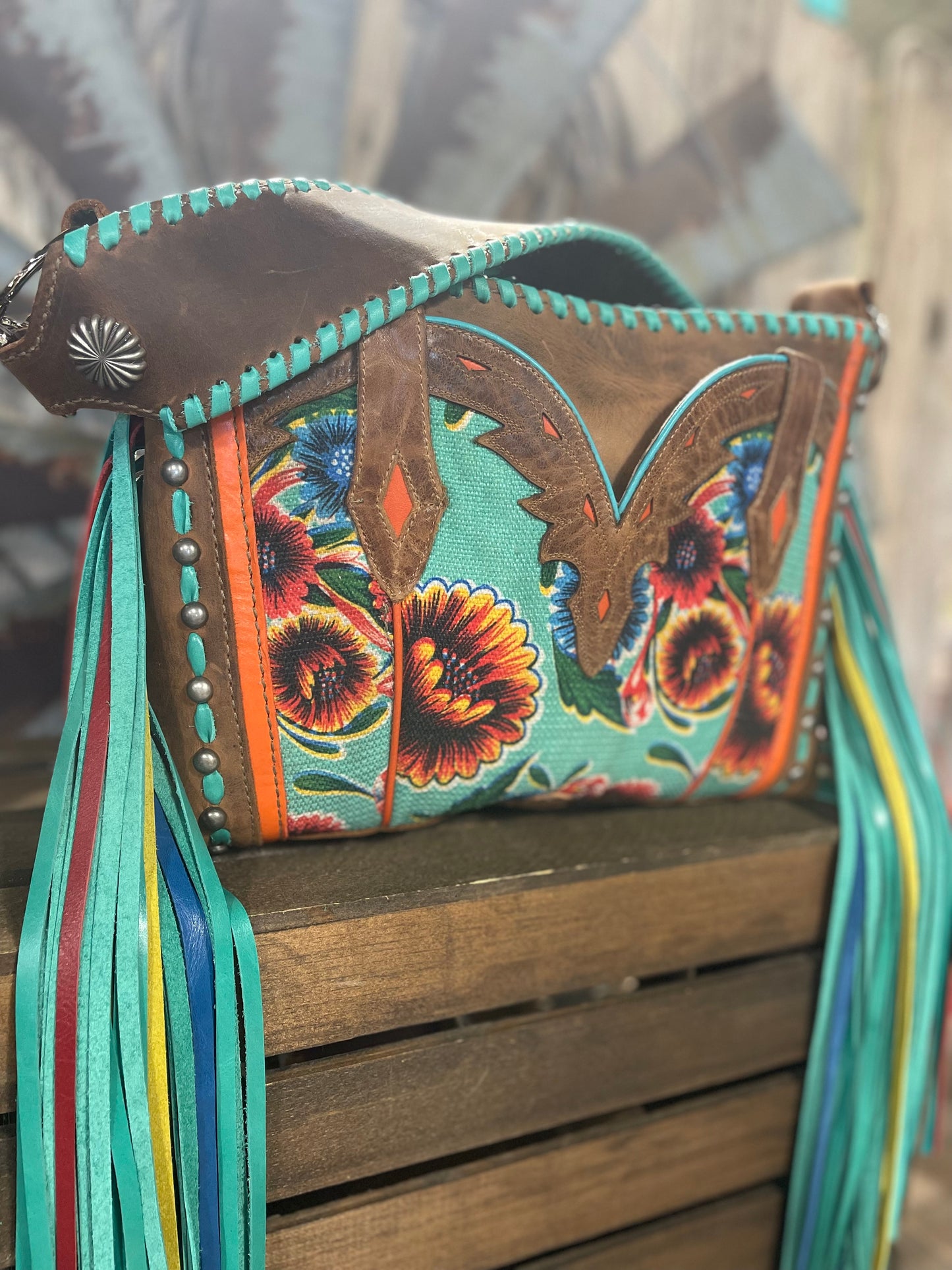 Tiny Short Tejas Boot Bag #7797