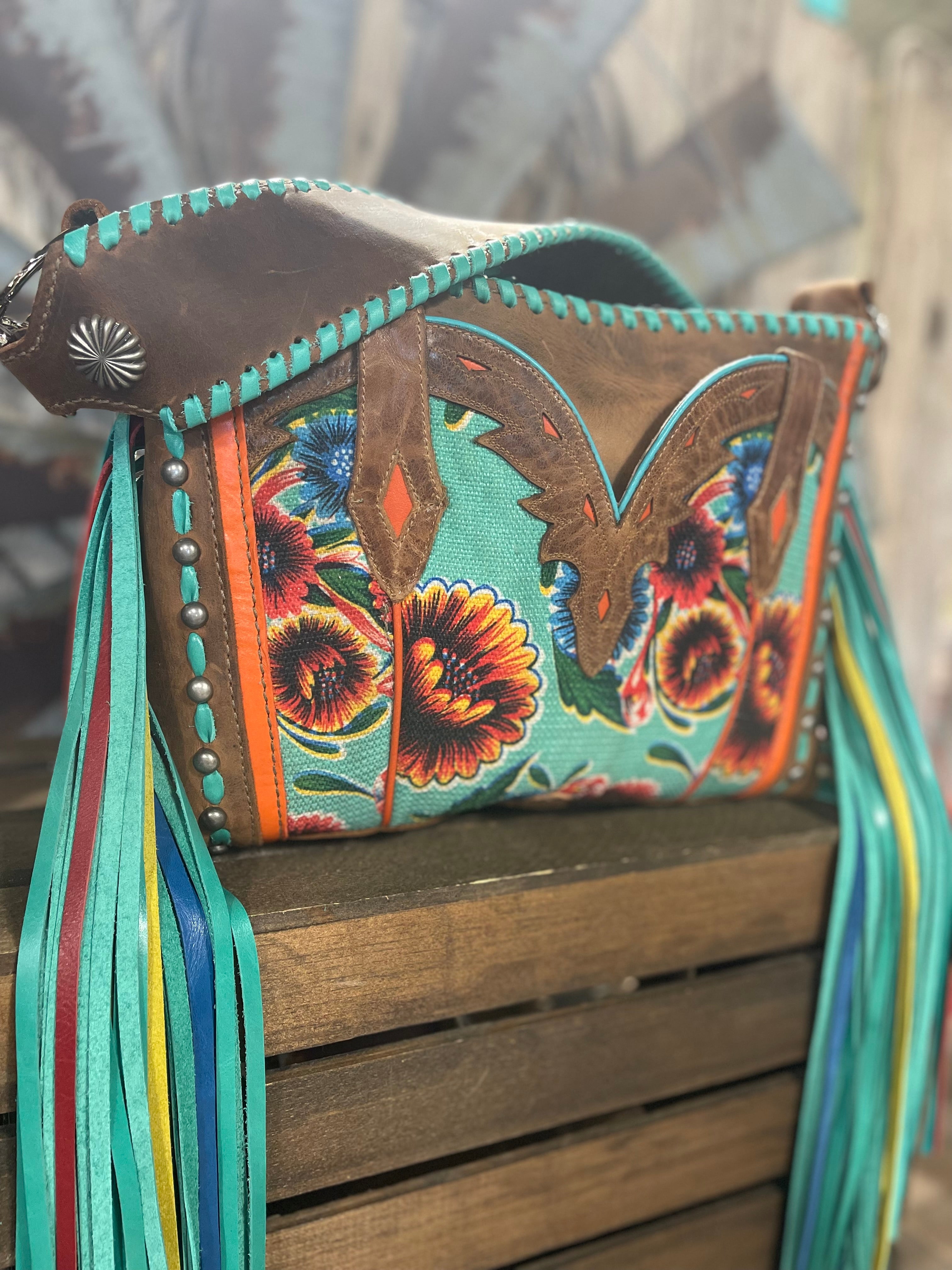 Tiny Short Tejas Boot Bag #7797