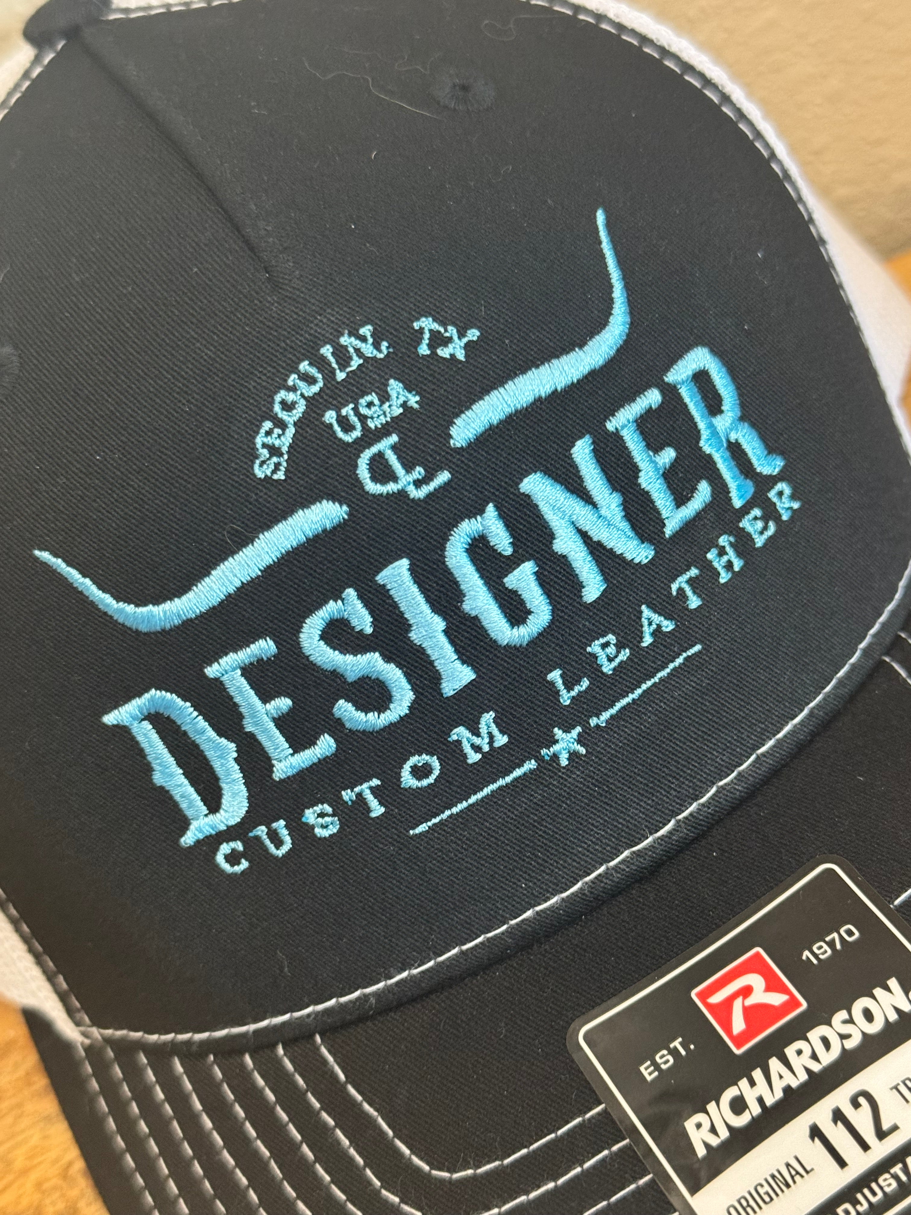 Richardson 112 Cap Black w/Blue