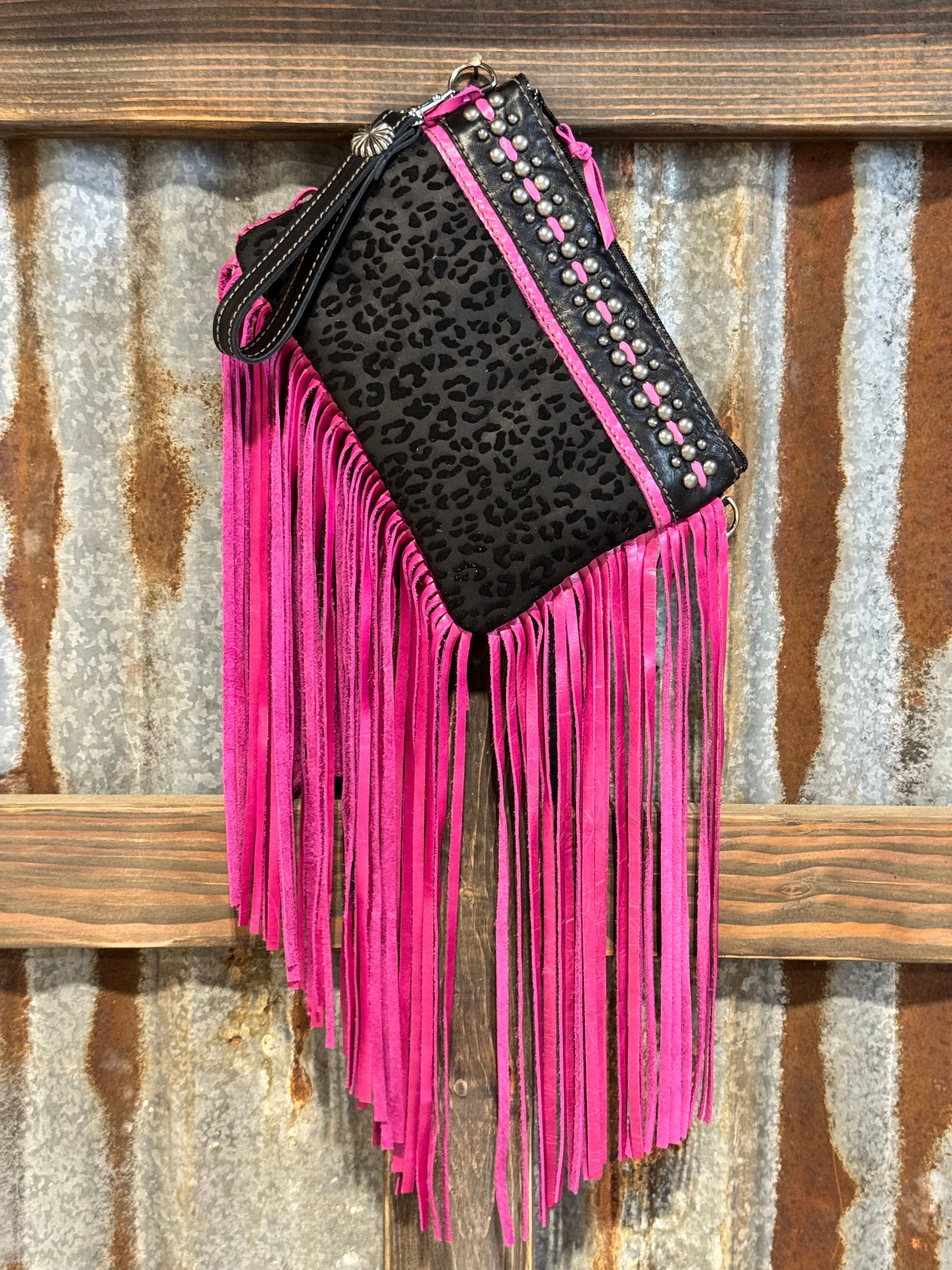 Mother Bucker Blk/Pink w/Fringe