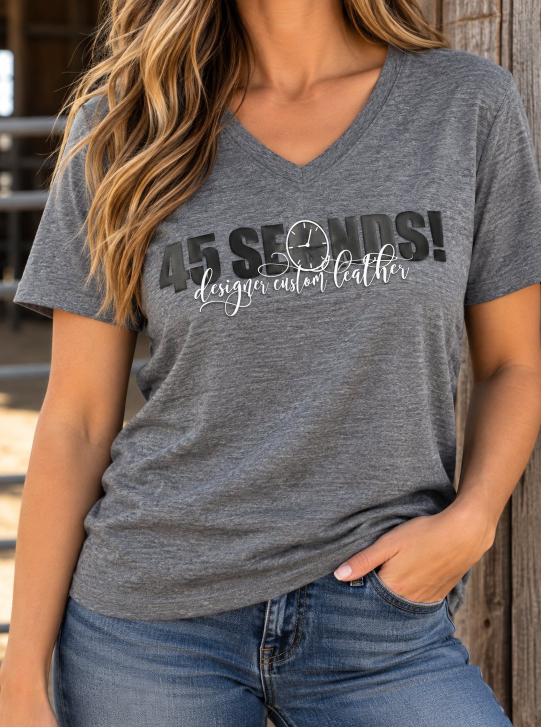45 Seconds T Shirt/ Black Logo