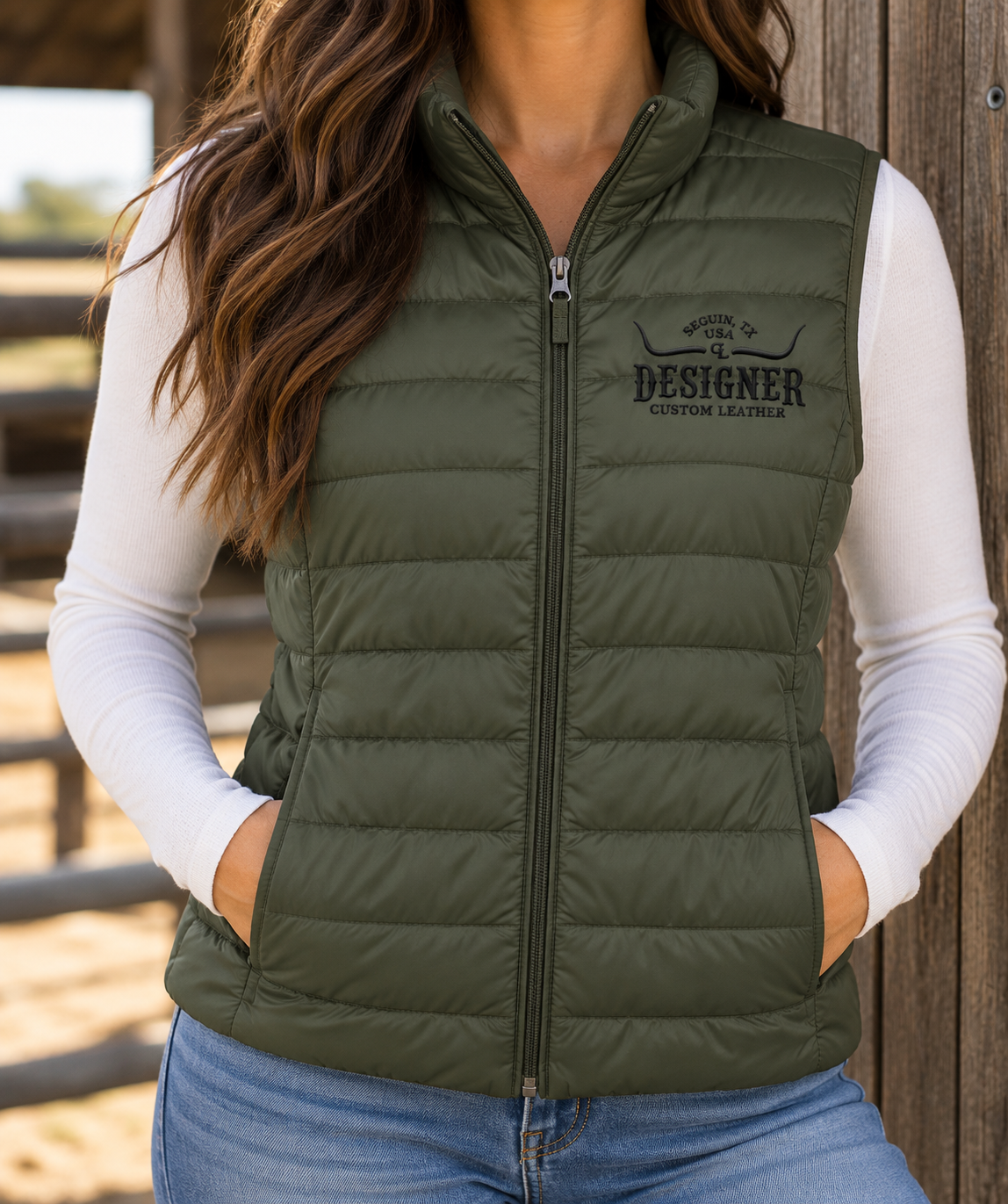 Olive DCL Puffer Vest