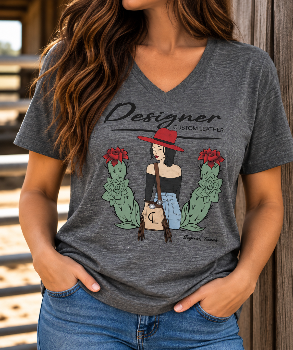 Designer Custom Leather T-Shirt (Unisex)