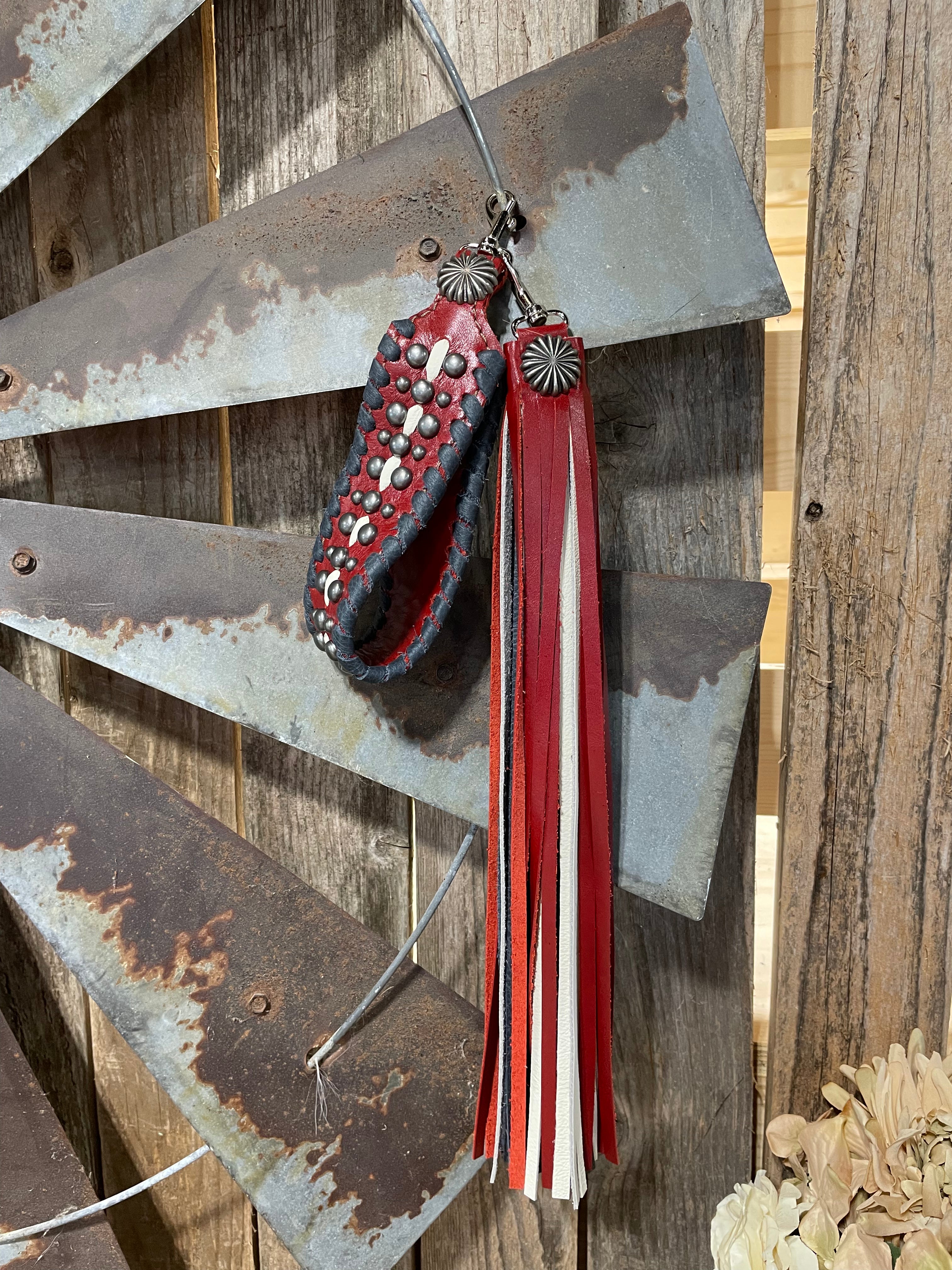 Boujee Wristlet w/ Tassel USA- Red