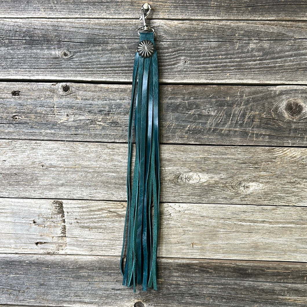 Teal Tassel with Concho