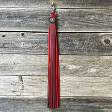 Load image into Gallery viewer, Red Tassel with Concho
