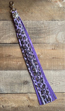 Load image into Gallery viewer, Purple Leopard Tassel with Concho
