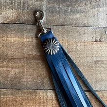 Load image into Gallery viewer, Navy Tassel with Concho
